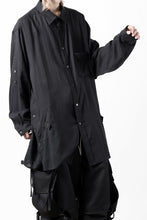 画像をギャラリービューアに読み込む, Y's for men BIG SHIRT / CELLULOSE LAWN (BLACK)