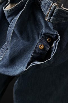 画像をギャラリービューアに読み込む, CHANGES REMAKE PAINTER DENIM PANTS with APRON PARTS (INDIGO #B)