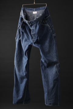 画像をギャラリービューアに読み込む, CHANGES REMAKE PAINTER DENIM PANTS with APRON PARTS (INDIGO #B)