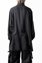 画像をギャラリービューアに読み込む, Y's for men BIG SHIRT / CELLULOSE LAWN (BLACK)