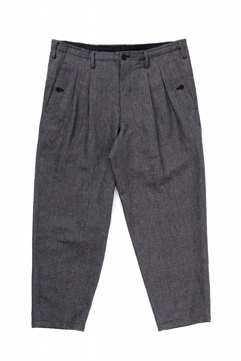 Y's for men POCKET DETAIL PANTS / HEATHER KHADI (BLACK)の