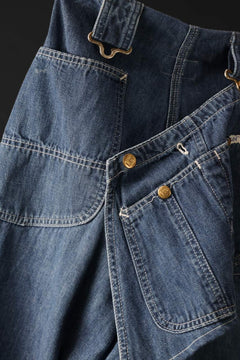 画像をギャラリービューアに読み込む, CHANGES REMAKE PAINTER DENIM PANTS with APRON PARTS (INDIGO #B)