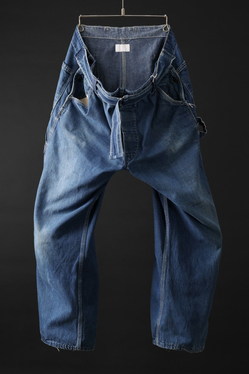 画像をギャラリービューアに読み込む, CHANGES REMAKE PAINTER DENIM PANTS with APRON PARTS (INDIGO #C)