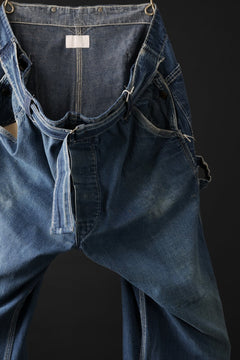 画像をギャラリービューアに読み込む, CHANGES REMAKE PAINTER DENIM PANTS with APRON PARTS (INDIGO #C)