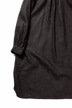 画像をギャラリービューアに読み込む, YUTA MATSUOKA long shirt / bengala ink coating linen (reddish brown)