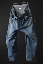 画像をギャラリービューアに読み込む, CHANGES REMAKE PAINTER DENIM PANTS with APRON PARTS (INDIGO #C)