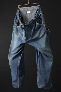 画像をギャラリービューアに読み込む, CHANGES REMAKE PAINTER DENIM PANTS with APRON PARTS (INDIGO #C)