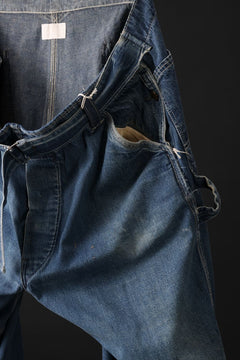 画像をギャラリービューアに読み込む, CHANGES REMAKE PAINTER DENIM PANTS with APRON PARTS (INDIGO #C)