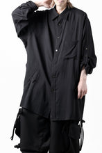 画像をギャラリービューアに読み込む, Y's for men BIG SHIRT / CELLULOSE LAWN (BLACK)