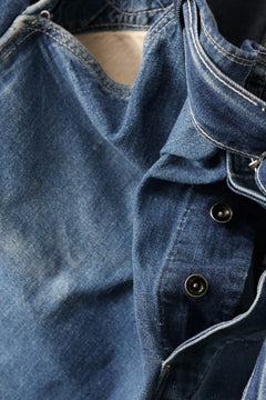 画像をギャラリービューアに読み込む, CHANGES REMAKE PAINTER DENIM PANTS with APRON PARTS (INDIGO #C)