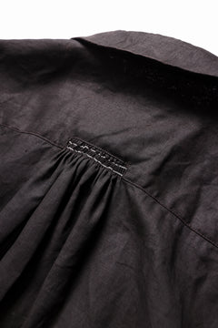 画像をギャラリービューアに読み込む, YUTA MATSUOKA long shirt / bengala ink coating linen (reddish brown)