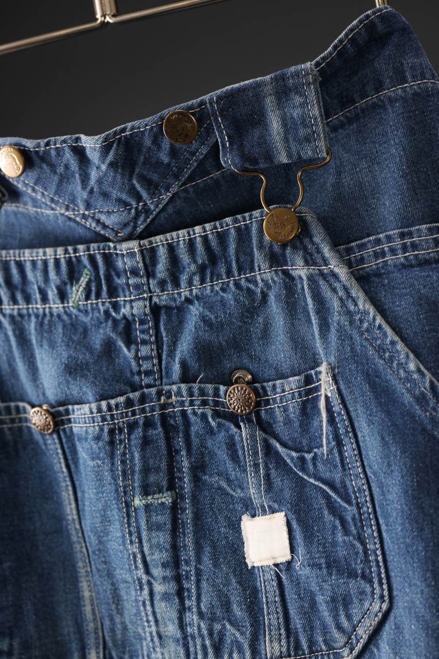 画像をギャラリービューアに読み込む, CHANGES REMAKE PAINTER DENIM PANTS with APRON PARTS (INDIGO #C)