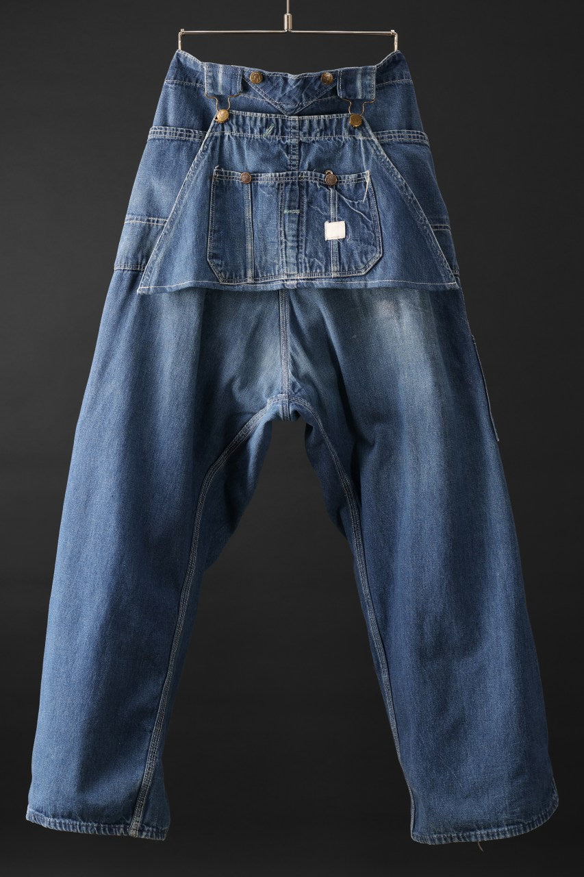 画像をギャラリービューアに読み込む, CHANGES REMAKE PAINTER DENIM PANTS with APRON PARTS (INDIGO #C)