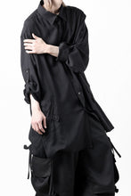 画像をギャラリービューアに読み込む, Y's for men BIG SHIRT / CELLULOSE LAWN (BLACK)