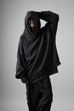 画像をギャラリービューアに読み込む, thom/krom EXTRA OVERSIZED FIT HOODIE / ELASTIC COTTON SWEAT (BLACK)