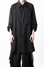 画像をギャラリービューアに読み込む, Y's for men BIG SHIRT / CELLULOSE LAWN (BLACK)