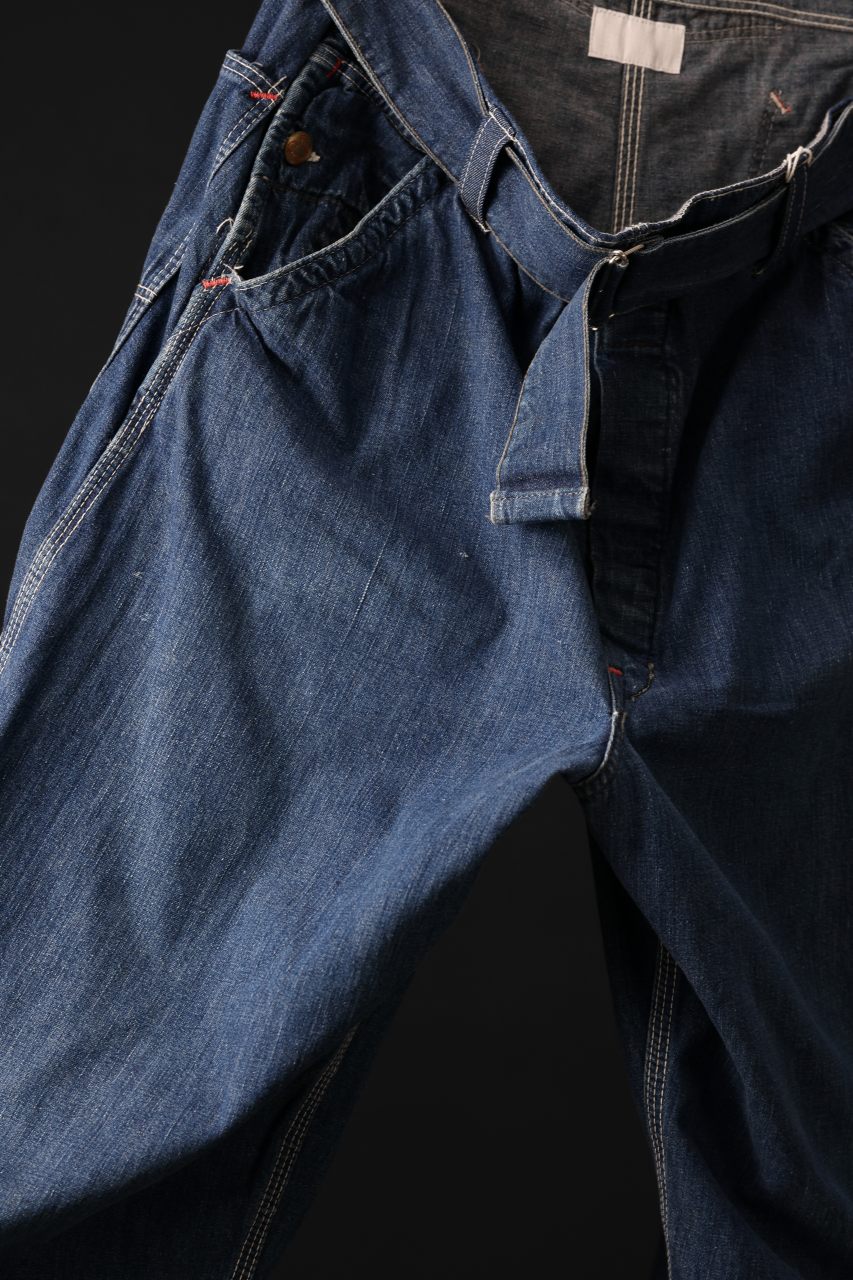 画像をギャラリービューアに読み込む, CHANGES REMAKE PAINTER DENIM PANTS with APRON PARTS (INDIGO #D)
