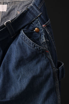 画像をギャラリービューアに読み込む, CHANGES REMAKE PAINTER DENIM PANTS with APRON PARTS (INDIGO #D)