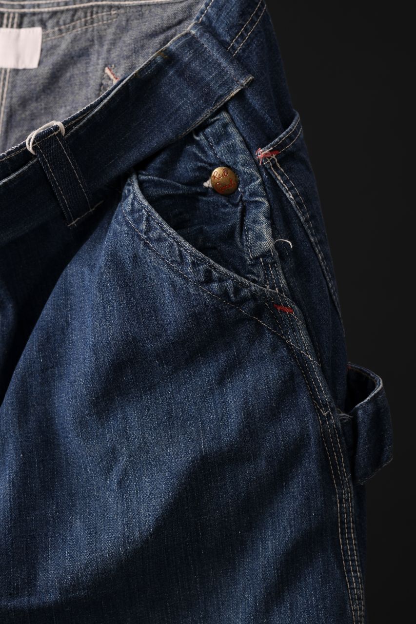 画像をギャラリービューアに読み込む, CHANGES REMAKE PAINTER DENIM PANTS with APRON PARTS (INDIGO #D)