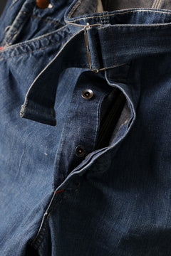 画像をギャラリービューアに読み込む, CHANGES REMAKE PAINTER DENIM PANTS with APRON PARTS (INDIGO #D)