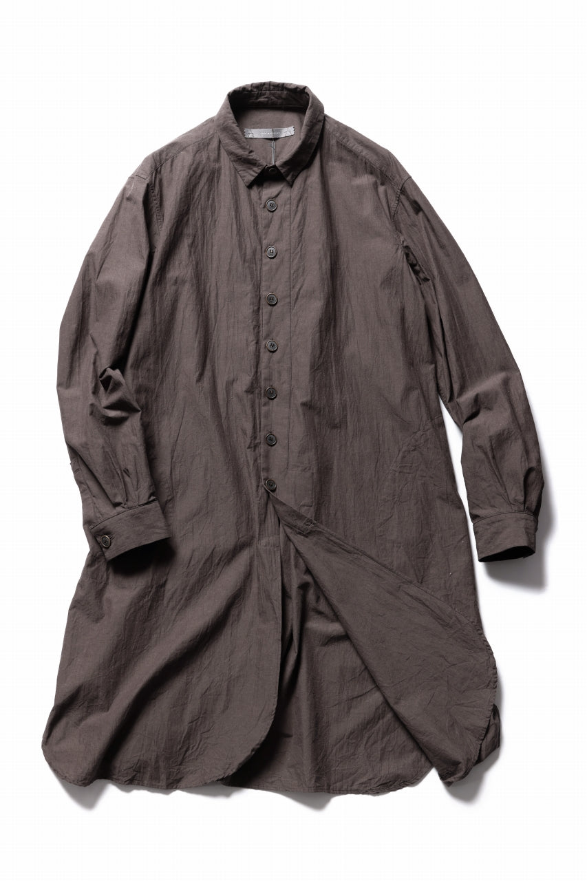 画像をギャラリービューアに読み込む, YUTA MATSUOKA long shirt / cotton ramie chambray  (light brown)