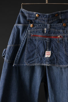 画像をギャラリービューアに読み込む, CHANGES REMAKE PAINTER DENIM PANTS with APRON PARTS (INDIGO #D)