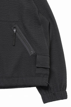 画像をギャラリービューアに読み込む, D-VEC WAFFLE KNIT PARKA (BLACK)