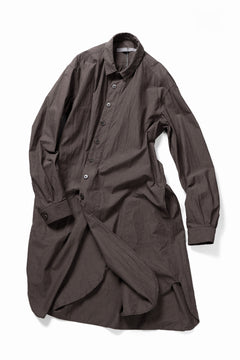 画像をギャラリービューアに読み込む, YUTA MATSUOKA long shirt / cotton ramie chambray  (light brown)