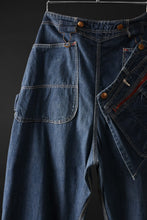画像をギャラリービューアに読み込む, CHANGES REMAKE PAINTER DENIM PANTS with APRON PARTS (INDIGO #D)
