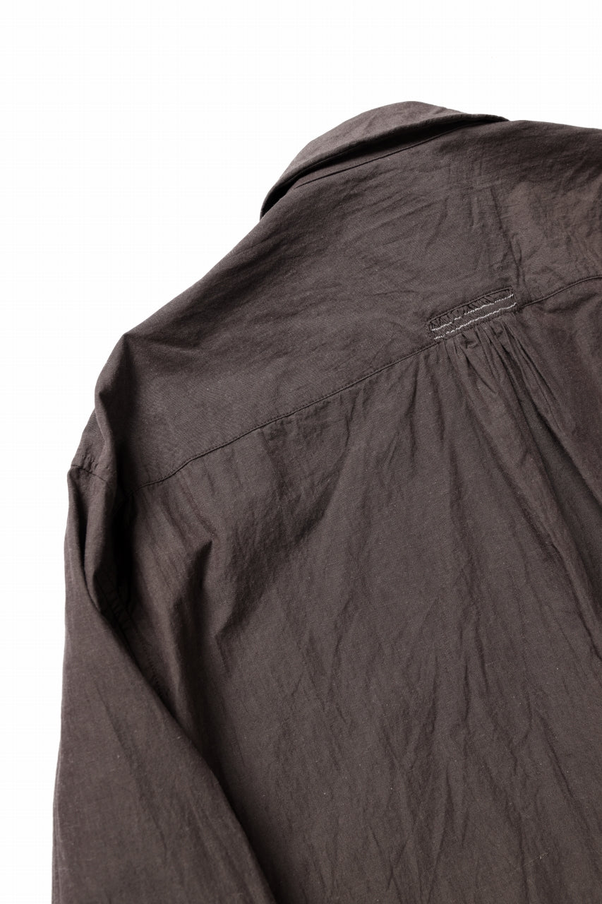 画像をギャラリービューアに読み込む, YUTA MATSUOKA long shirt / cotton ramie chambray  (light brown)
