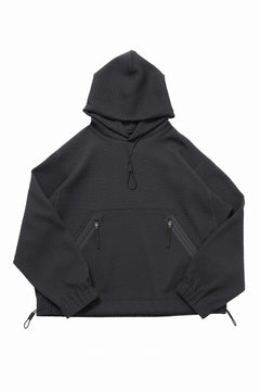 画像をギャラリービューアに読み込む, D-VEC WAFFLE KNIT PARKA (BLACK)