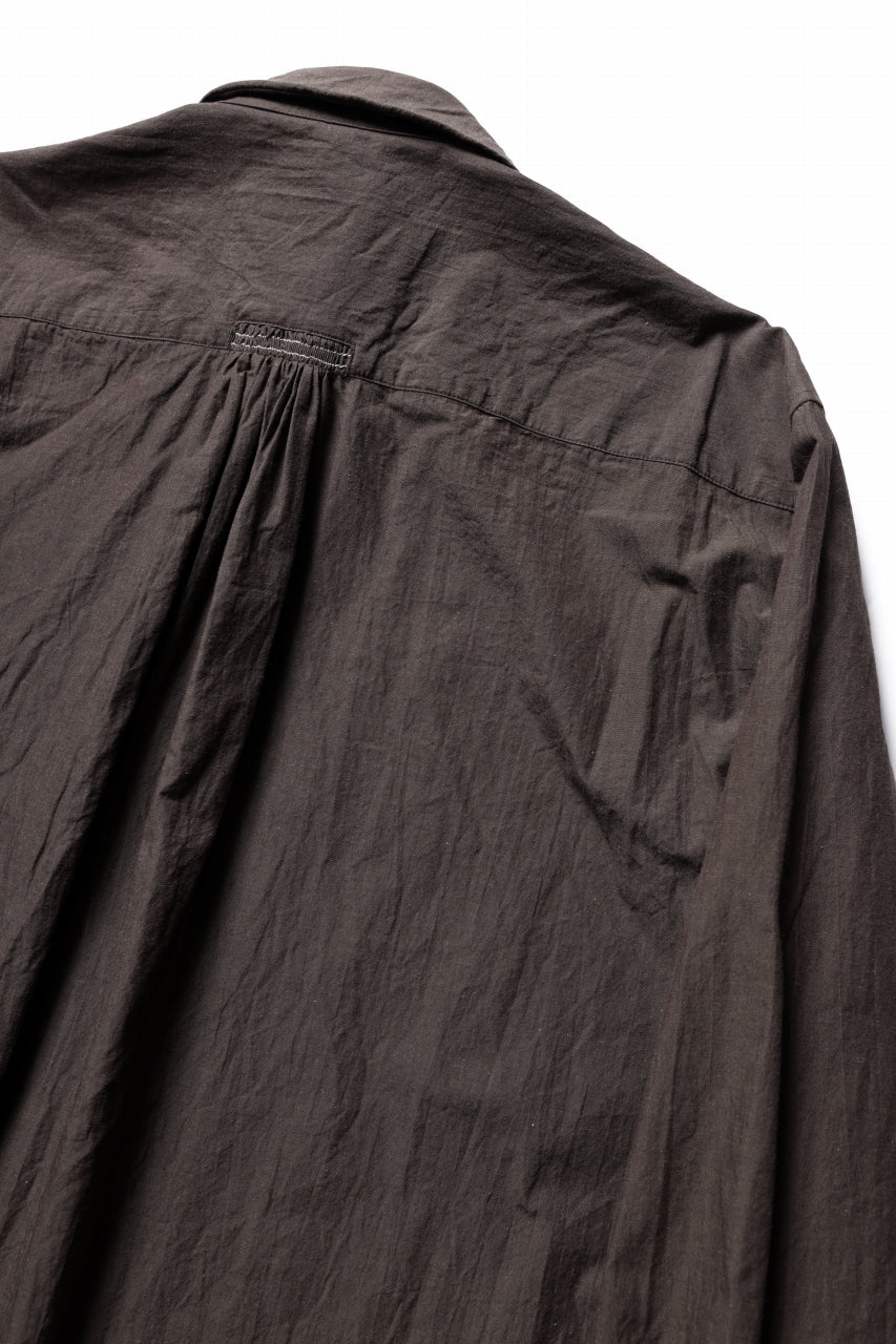 画像をギャラリービューアに読み込む, YUTA MATSUOKA long shirt / cotton ramie chambray  (light brown)