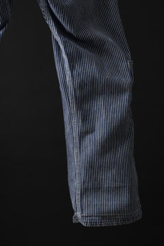 画像をギャラリービューアに読み込む, CHANGES REMAKE PAINTER HICKORY DENIM PANTS with APRON PARTS (INDIGO)