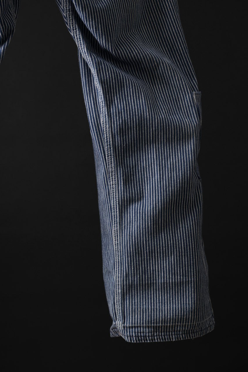 画像をギャラリービューアに読み込む, CHANGES REMAKE PAINTER HICKORY DENIM PANTS with APRON PARTS (INDIGO)