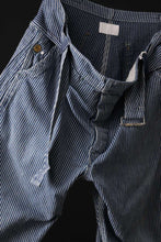 画像をギャラリービューアに読み込む, CHANGES REMAKE PAINTER HICKORY DENIM PANTS with APRON PARTS (INDIGO)