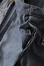 画像をギャラリービューアに読み込む, CHANGES REMAKE PAINTER HICKORY DENIM PANTS with APRON PARTS (INDIGO)