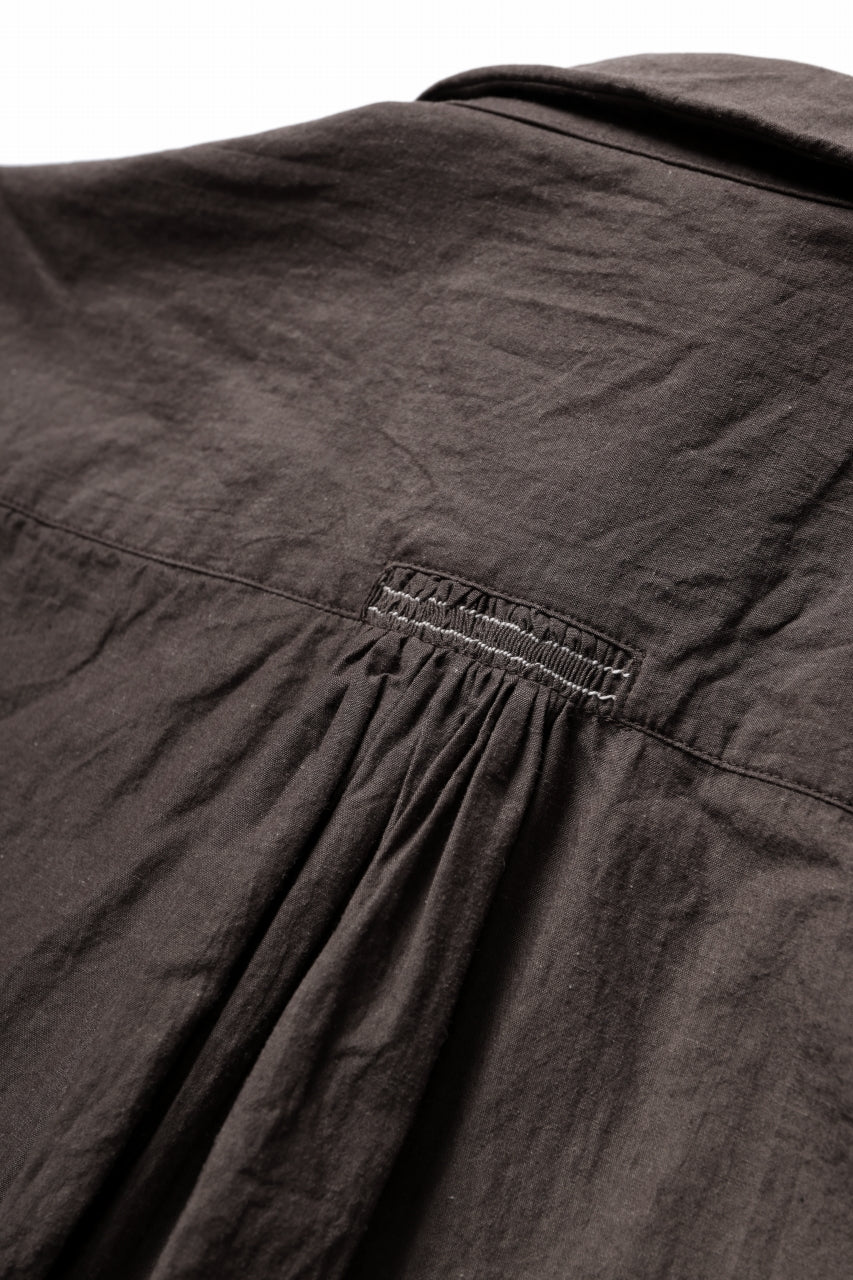 画像をギャラリービューアに読み込む, YUTA MATSUOKA long shirt / cotton ramie chambray  (light brown)