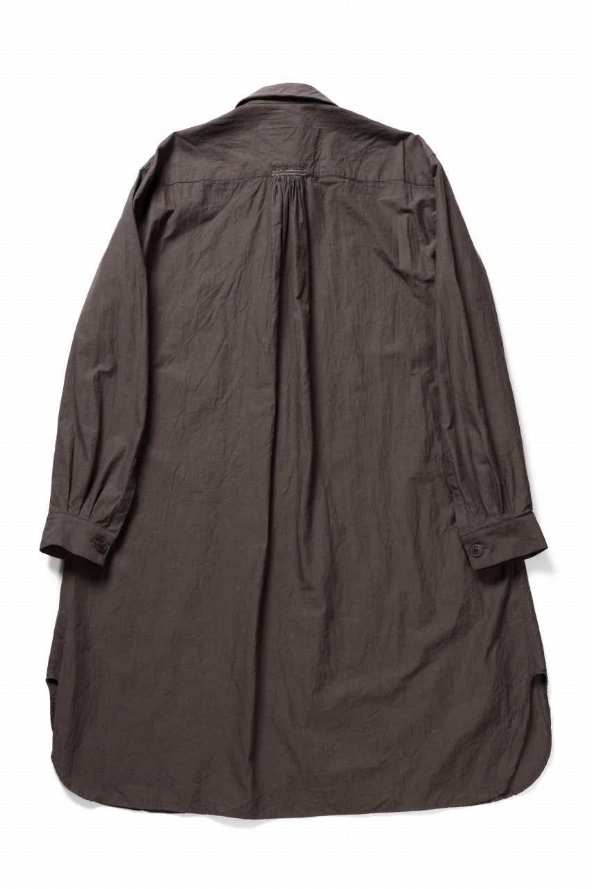 画像をギャラリービューアに読み込む, YUTA MATSUOKA long shirt / cotton ramie chambray  (light brown)