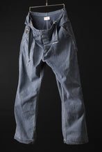 画像をギャラリービューアに読み込む, CHANGES REMAKE PAINTER HICKORY DENIM PANTS with APRON PARTS (INDIGO)