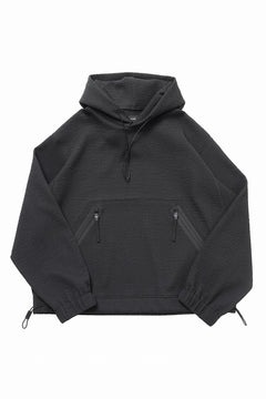 画像をギャラリービューアに読み込む, D-VEC WAFFLE KNIT PARKA (BLACK)