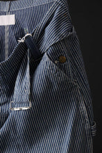 画像をギャラリービューアに読み込む, CHANGES REMAKE PAINTER HICKORY DENIM PANTS with APRON PARTS (INDIGO)