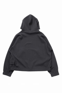 画像をギャラリービューアに読み込む, D-VEC WAFFLE KNIT PARKA (BLACK)
