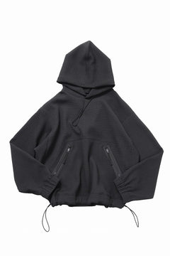 画像をギャラリービューアに読み込む, D-VEC WAFFLE KNIT PARKA (BLACK)