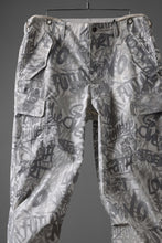 画像をギャラリービューアに読み込む, beauty : beast GRAFFITI CAMO BDU CARGO PANT (G.WHITE)