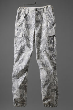 画像をギャラリービューアに読み込む, beauty : beast GRAFFITI CAMO BDU CARGO PANT (G.WHITE)