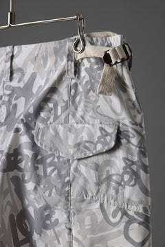 画像をギャラリービューアに読み込む, beauty : beast GRAFFITI CAMO BDU CARGO PANT (G.WHITE)