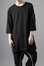 画像をギャラリービューアに読み込む, thom/krom ZIP POCKET SHORT SLEEVE TEE / COTTON JERSEY (BLACK)