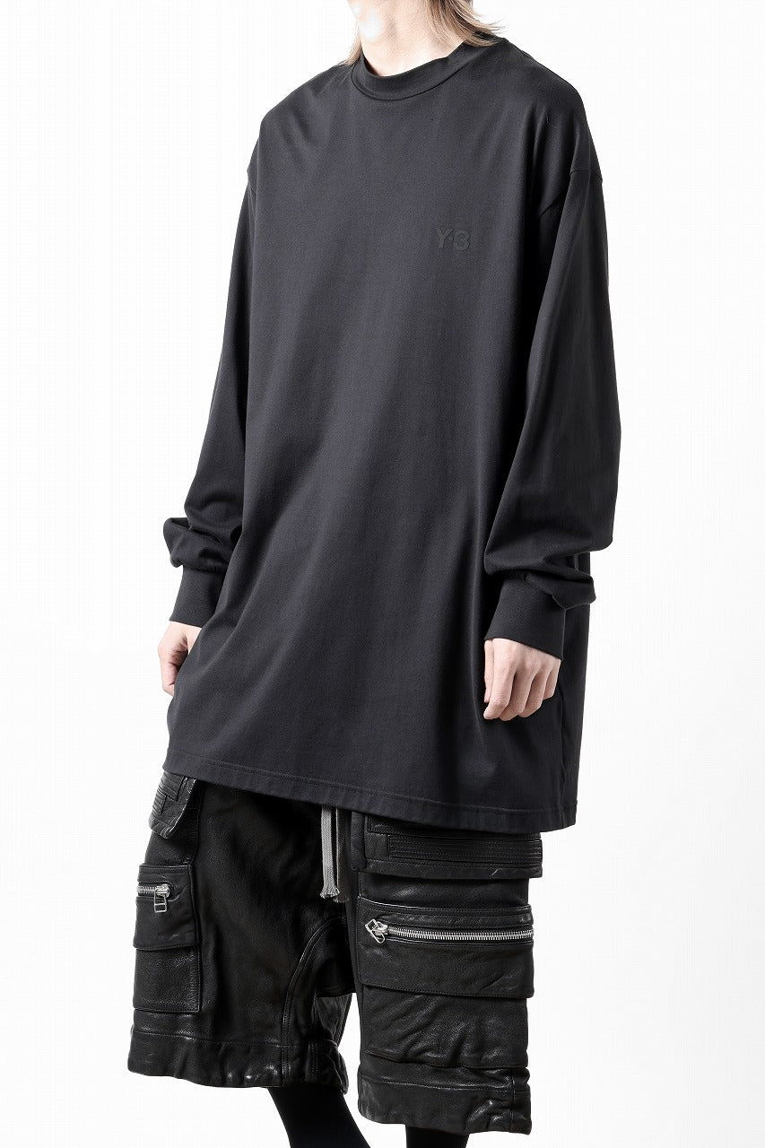 画像をギャラリービューアに読み込む, Y-3 Yohji Yamamoto MOCK NECK L/S TEE / BETTER SCJ (BLACK)