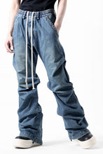 画像をギャラリービューアに読み込む, A.F ARTEFACT TUCK SLIM BAGGY PANTS / FADED DENIM (BLUE)