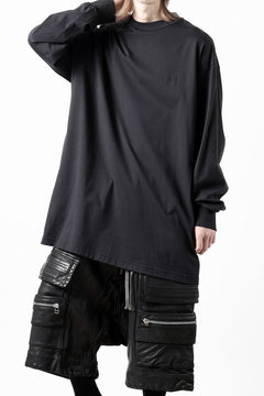 画像をギャラリービューアに読み込む, Y-3 Yohji Yamamoto MOCK NECK L/S TEE / BETTER SCJ (BLACK)
